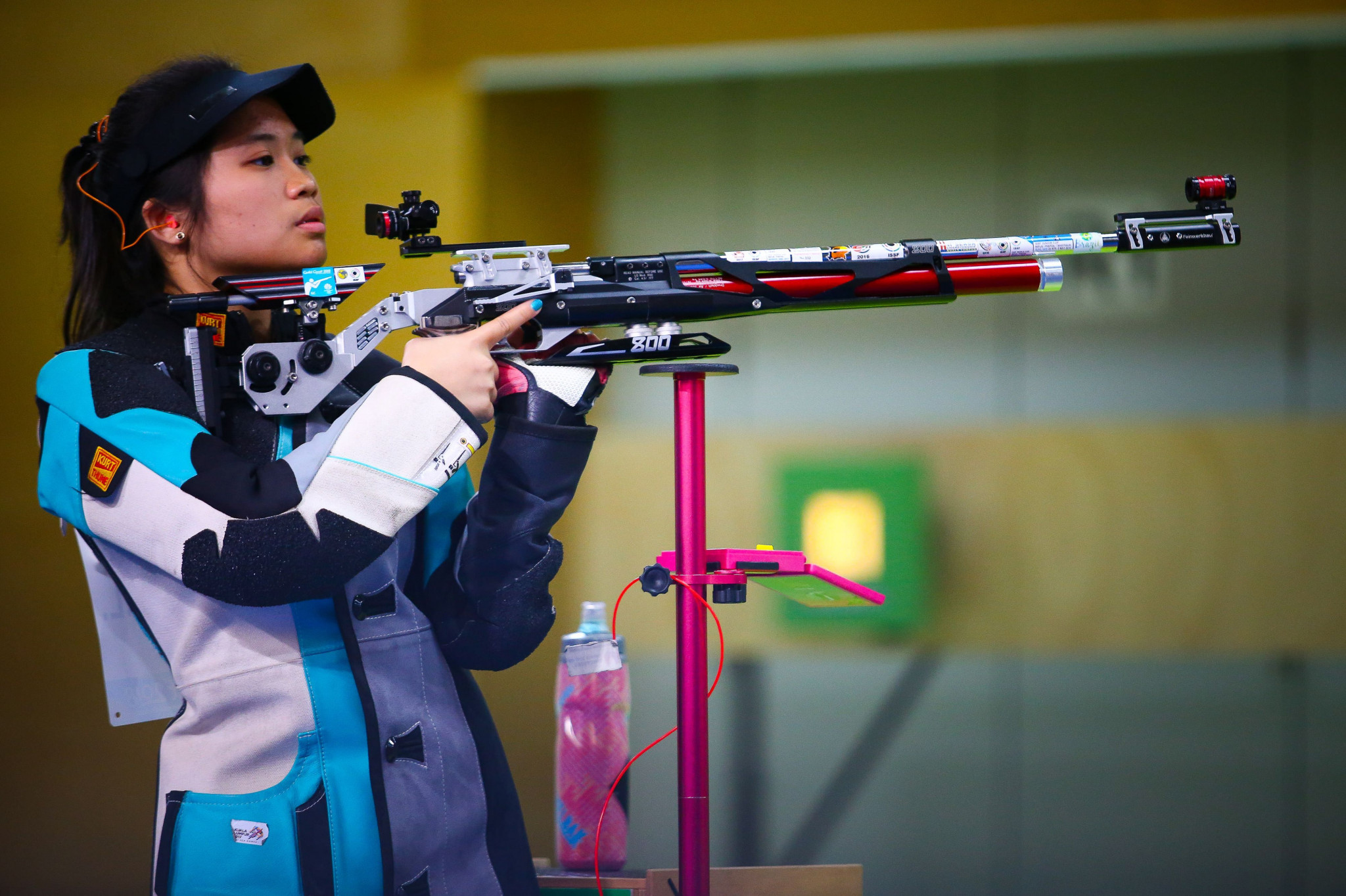 Martina Veloso earned Singapore’s first gold medal of Gold Coast 2018 by winning a dramatic shoot-off in the women’s 10m air rifle competition ©Getty Images