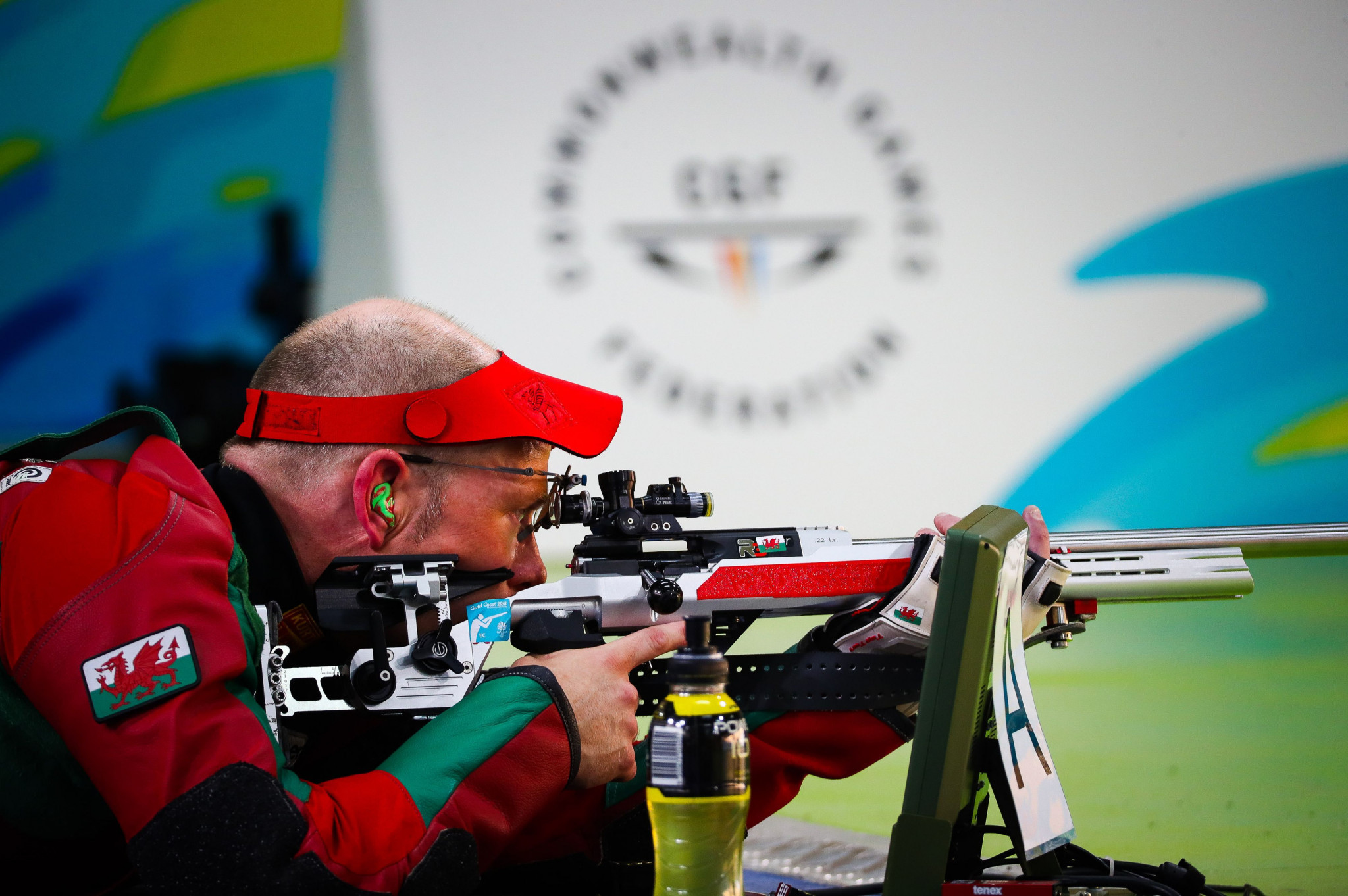 Wales' David Phelps marked his 41st birthday in style as he won the men’s 50 metres rifle prone shooting event today at the Gold Coast 2018 Commonwealth Games ©Getty Images