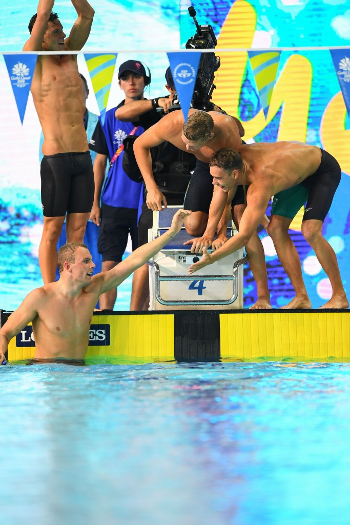 Australia achieve 4x100m medley relay double as swimming action concludes at Gold Coast 2018