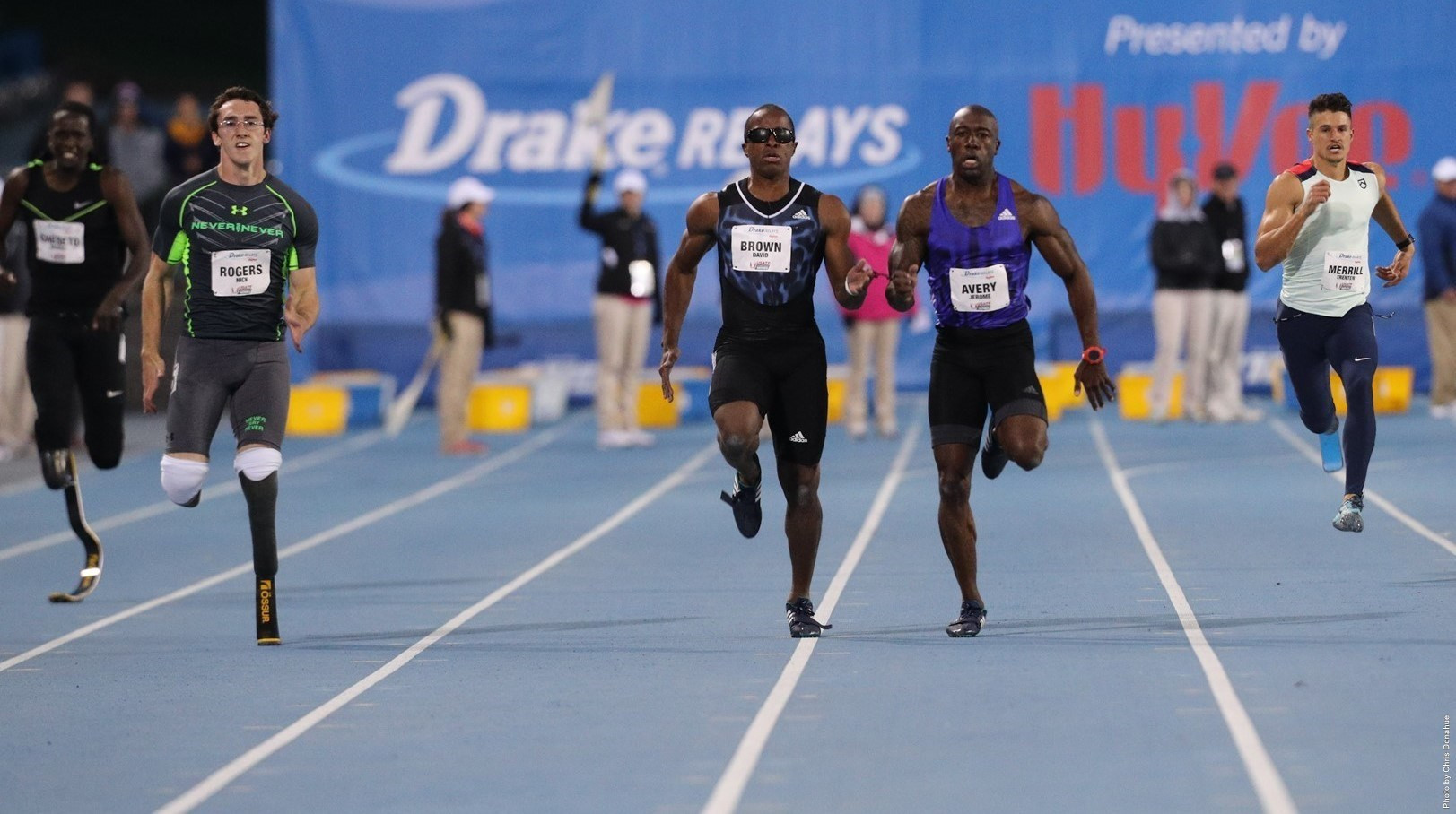 Paralympic gold medallist David Brown and guide Jerome Avery will be among the top US athletes taking part in the Drake Relays later this month ©Drake Relays