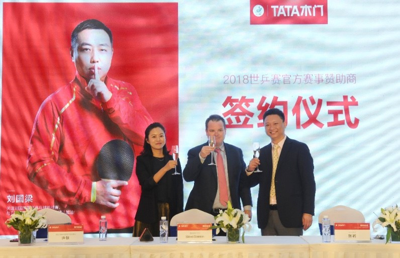 The ITTF and TATA Wooden Door have extended their partnership ©ITTF