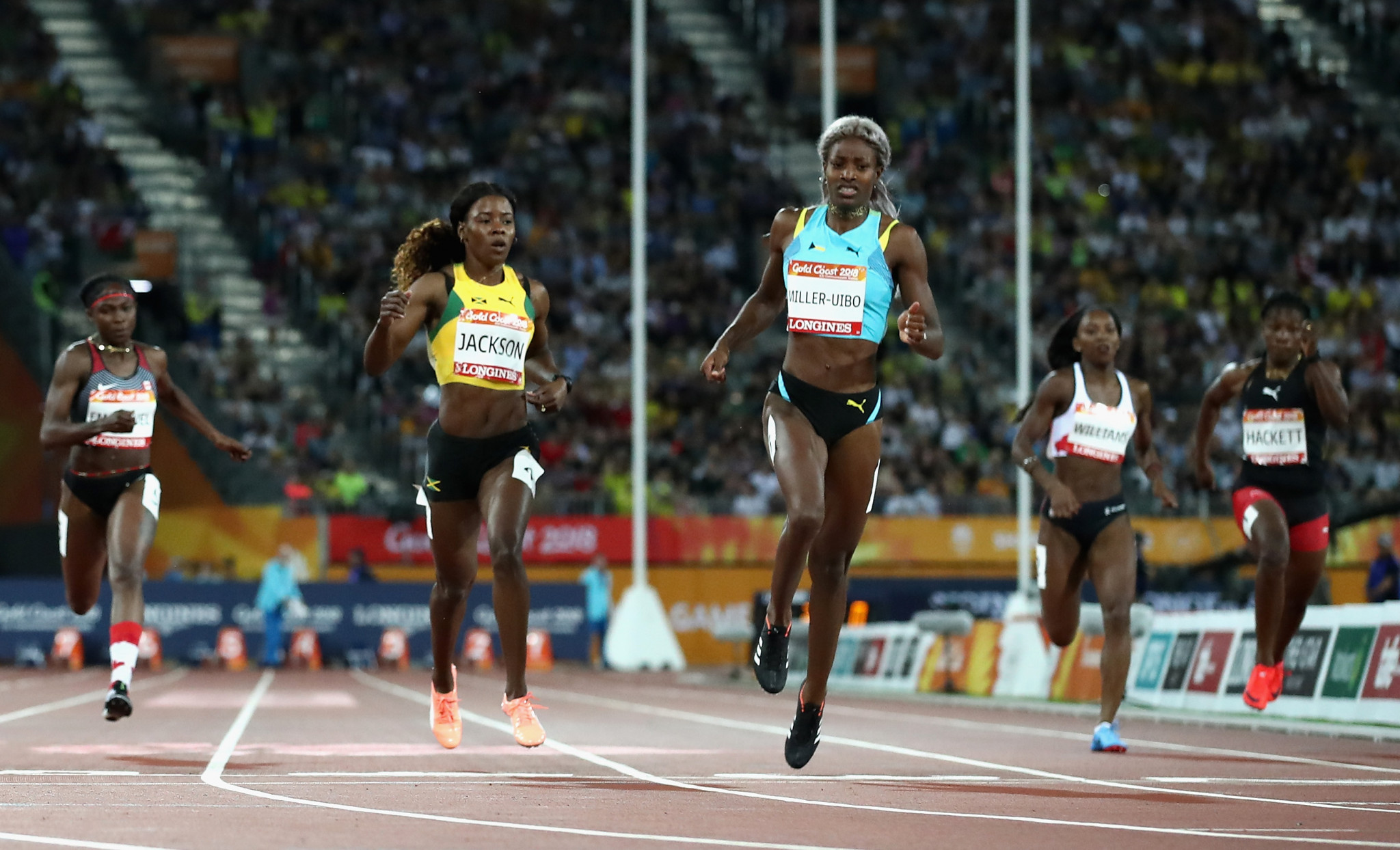 Shaunae Miller-Uibo triumphed in the women's 200m hurdles ©Getty Images