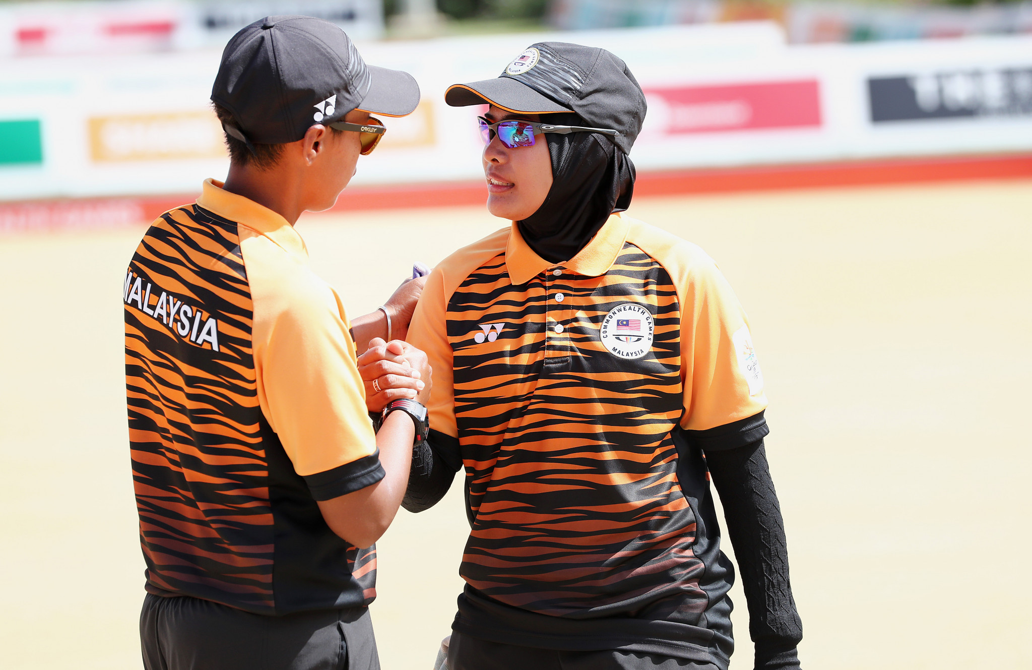 Malaysia battled-back to win the women's pairs title ©Getty Images