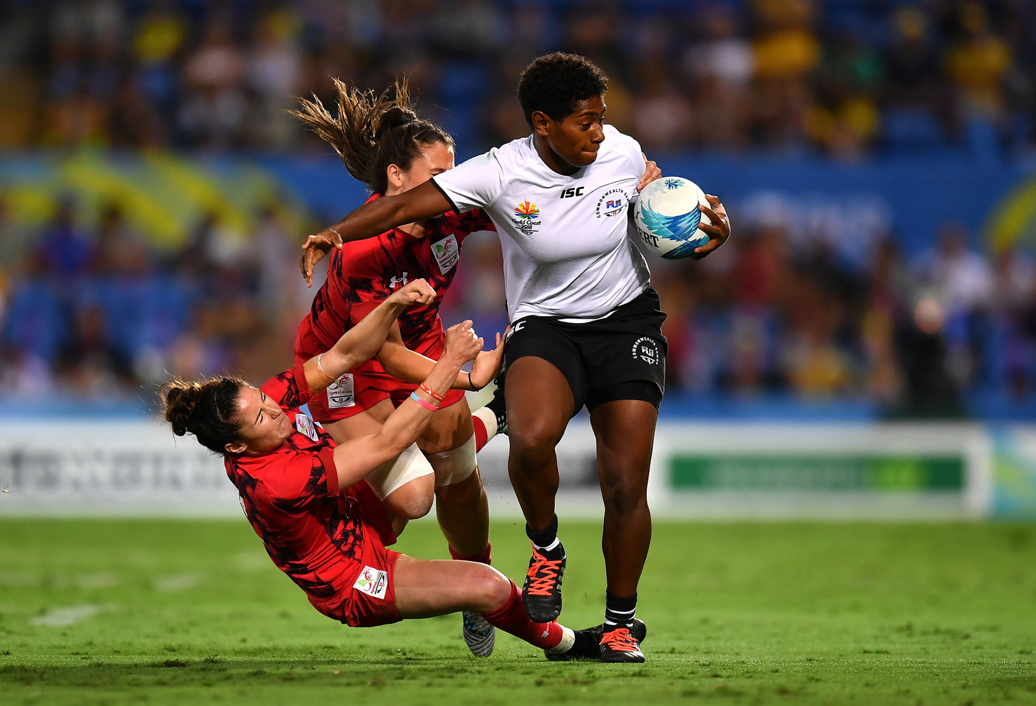 Rugby sevens competition begun today with the women's event making its debut on the Commonwealth Games programme ©Getty Images