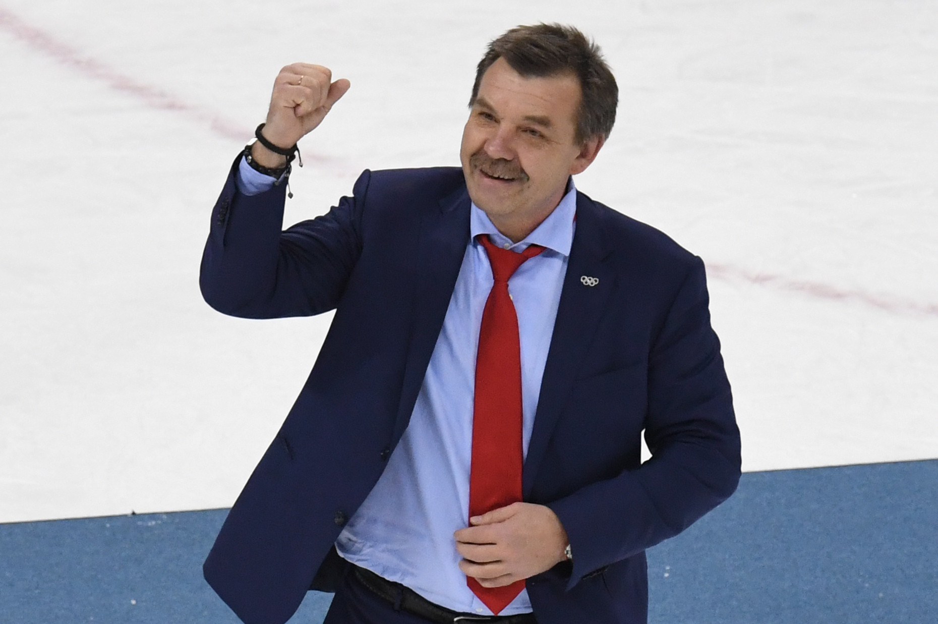 Oleg Znarok has temporarily stepped down as the head coach of the Russian national men's ice hockey team ©Getty Images