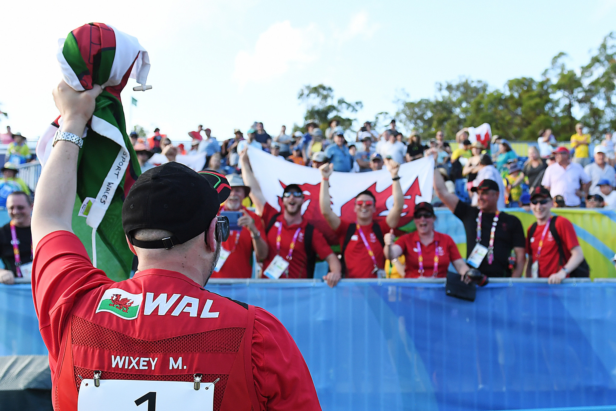 Welshman Michael Wixey broke the Commonwealth Games record to win the men's trap title ©Getty Images