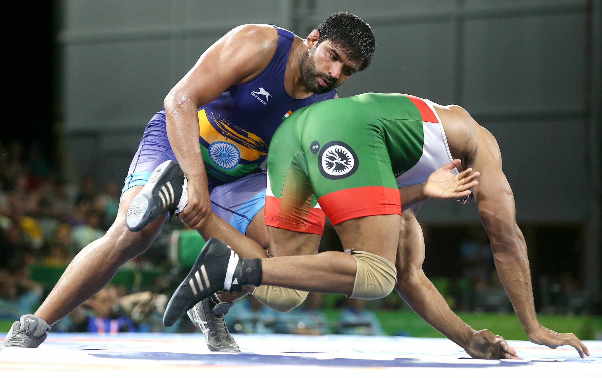 India's Sumit came out on top in the men's 125kg freestyle category ©Getty Images