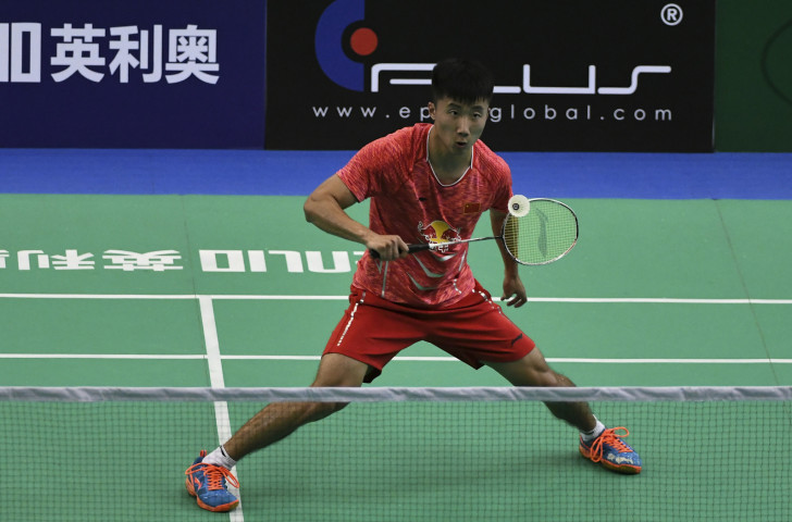 Home player Lu Guangzu earned a place in the final of the BWF Lingshui China Masters with victory over 19-year-old compatriot Sun Feixiang as the shocks at the tournament continued ©BWF