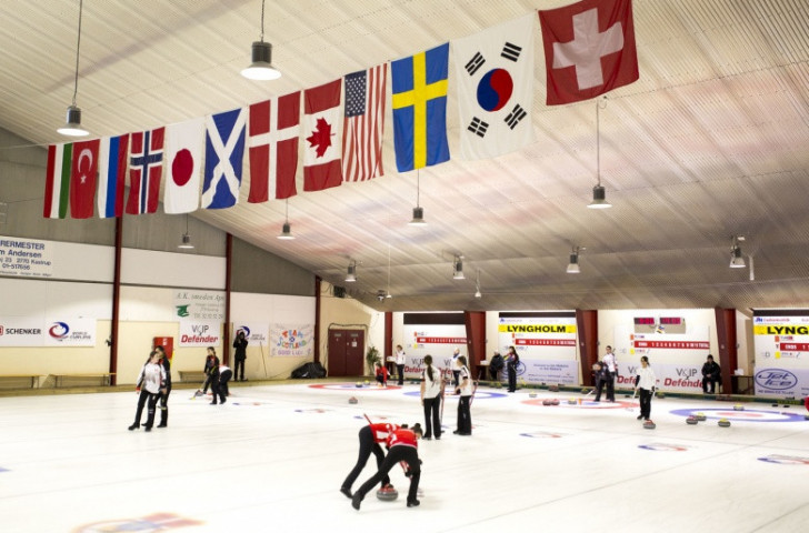 Hosts Denmark are enjoying a hugely successful tournament at the Tarnby Curling Club this week ©World Curling