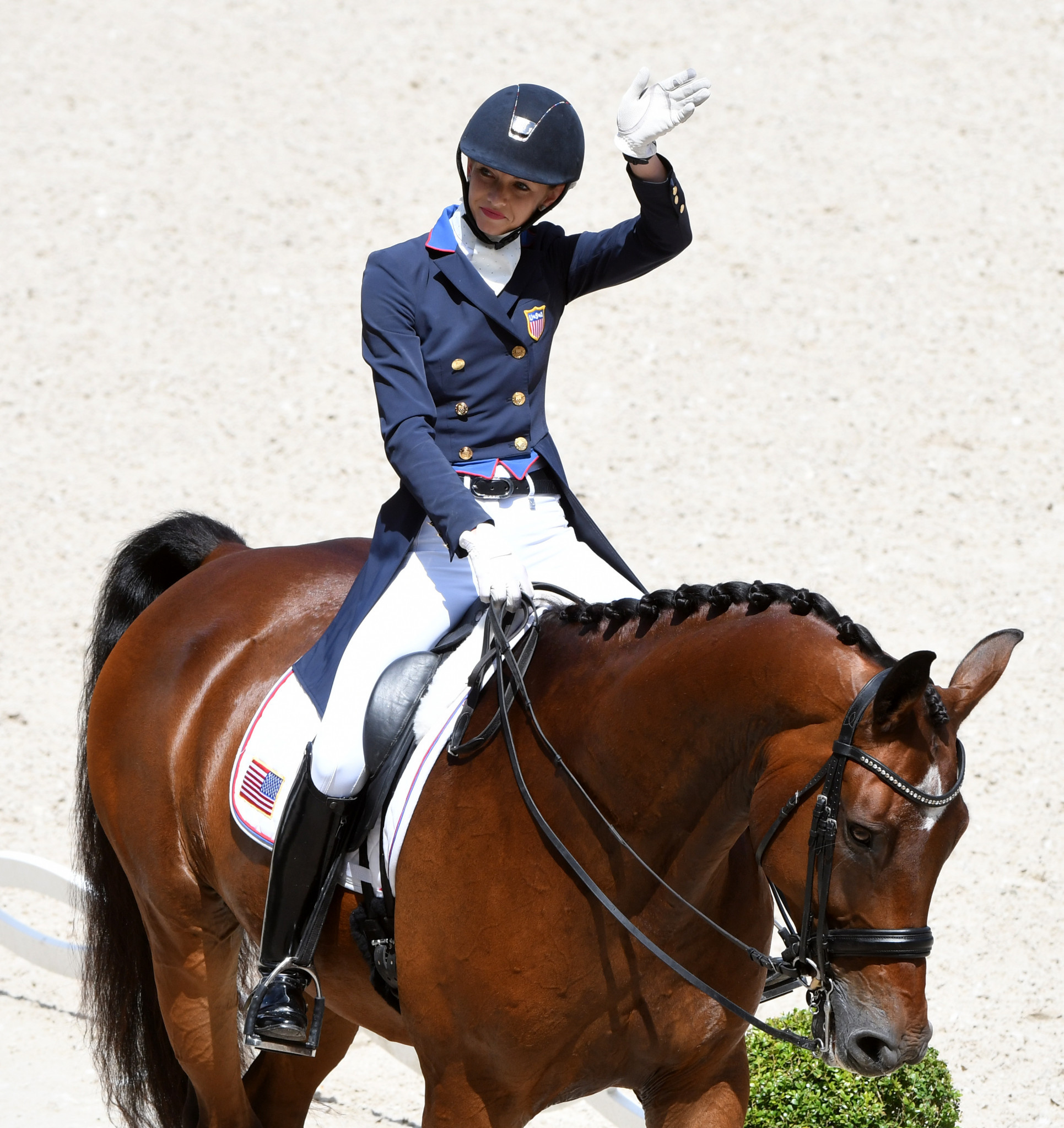 Laura Graves produced a personal best in the Dressage World Cup at Paris but still had to settle for another silver ©FEI