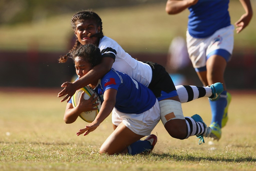 Both girl's and boy's rugby sevens action took place today ©Getty Images