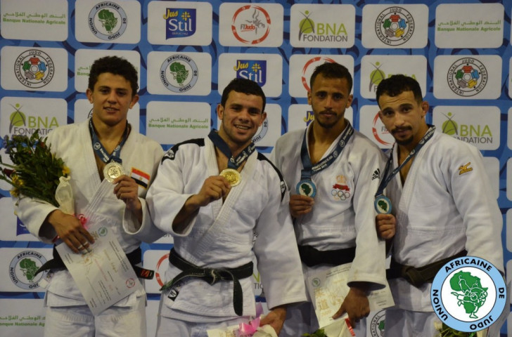 Mohamed Abdelaal of Egypt won a third African Championship title in Tunis today ©IJF