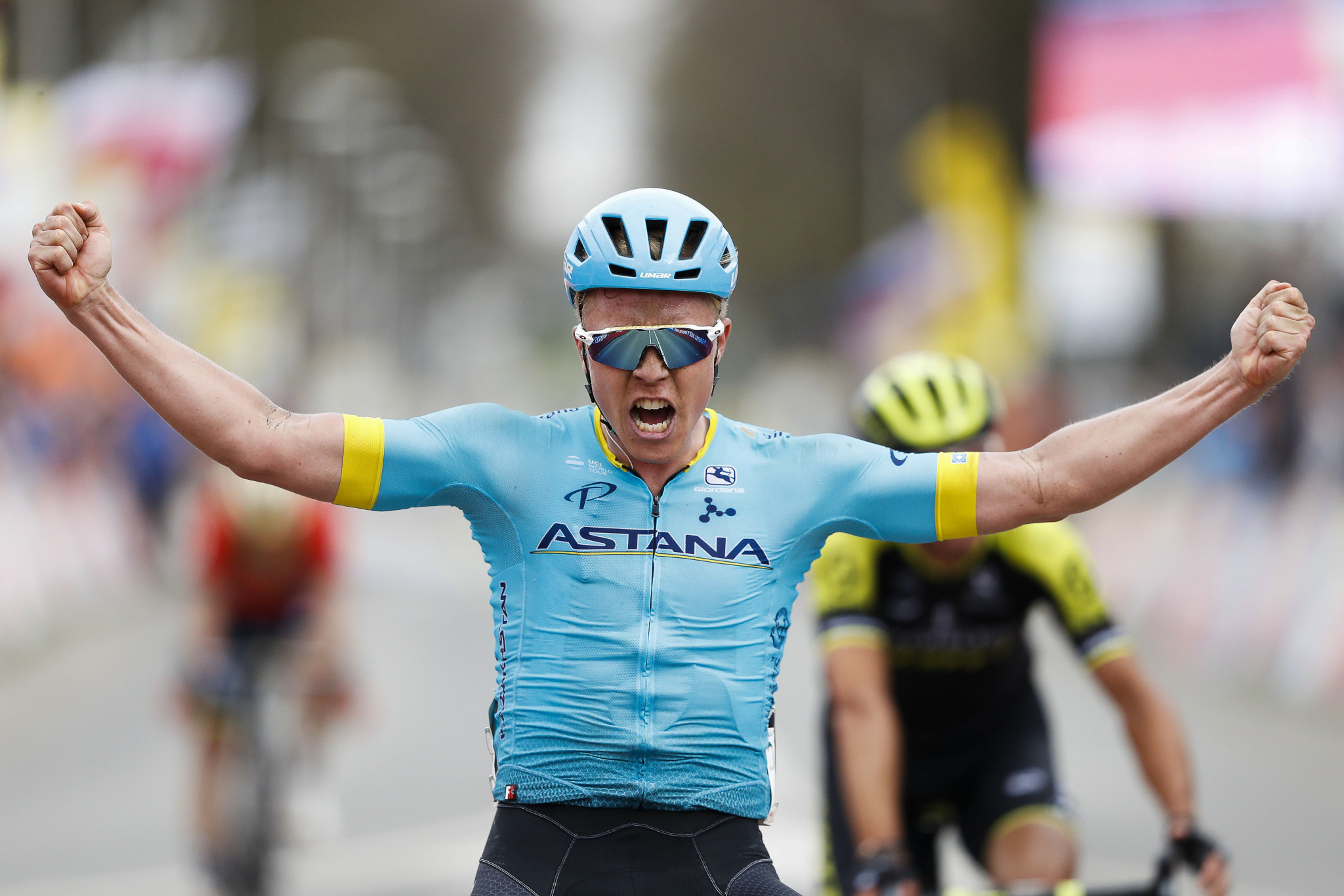 Michael Valgren wins the Amstel Gold Race ©Getty Images