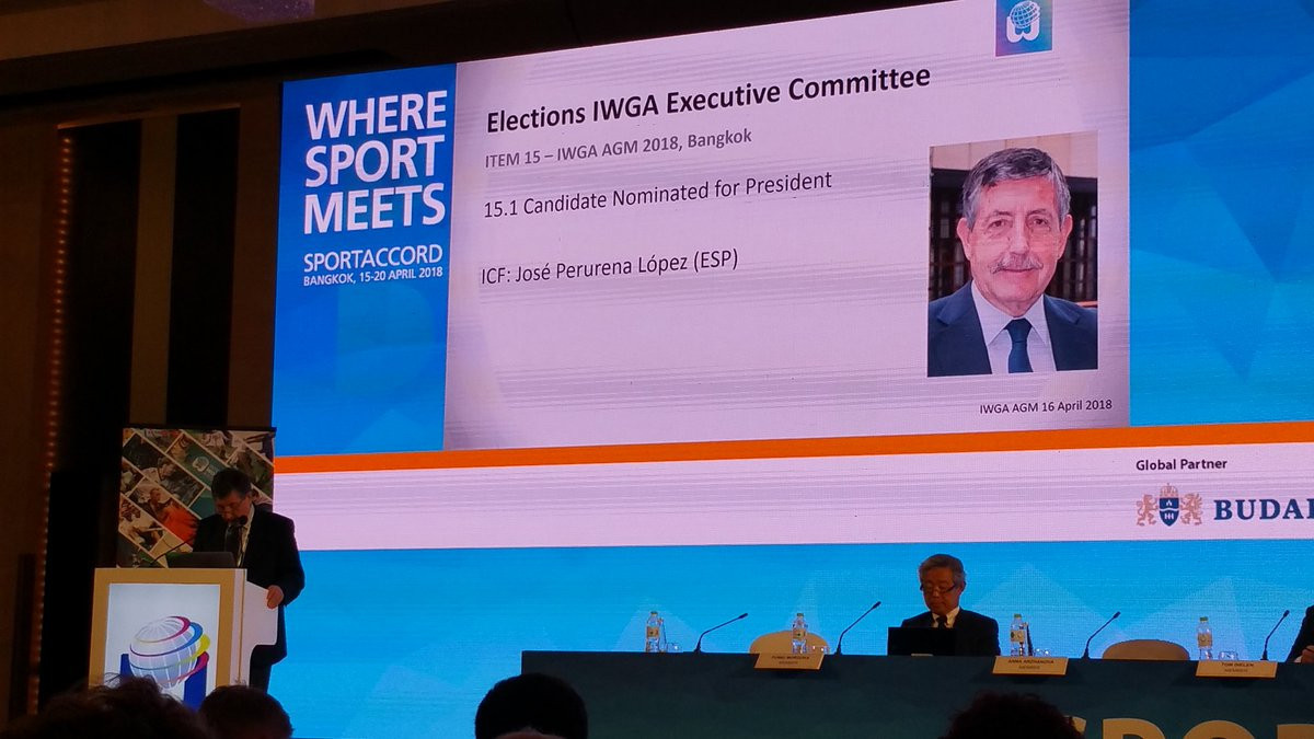 José Perurena has been re-elected President of the International World Games Association ©Twitter