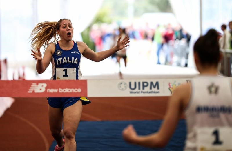 Italy triumphed in the women's relay event ©UIPM