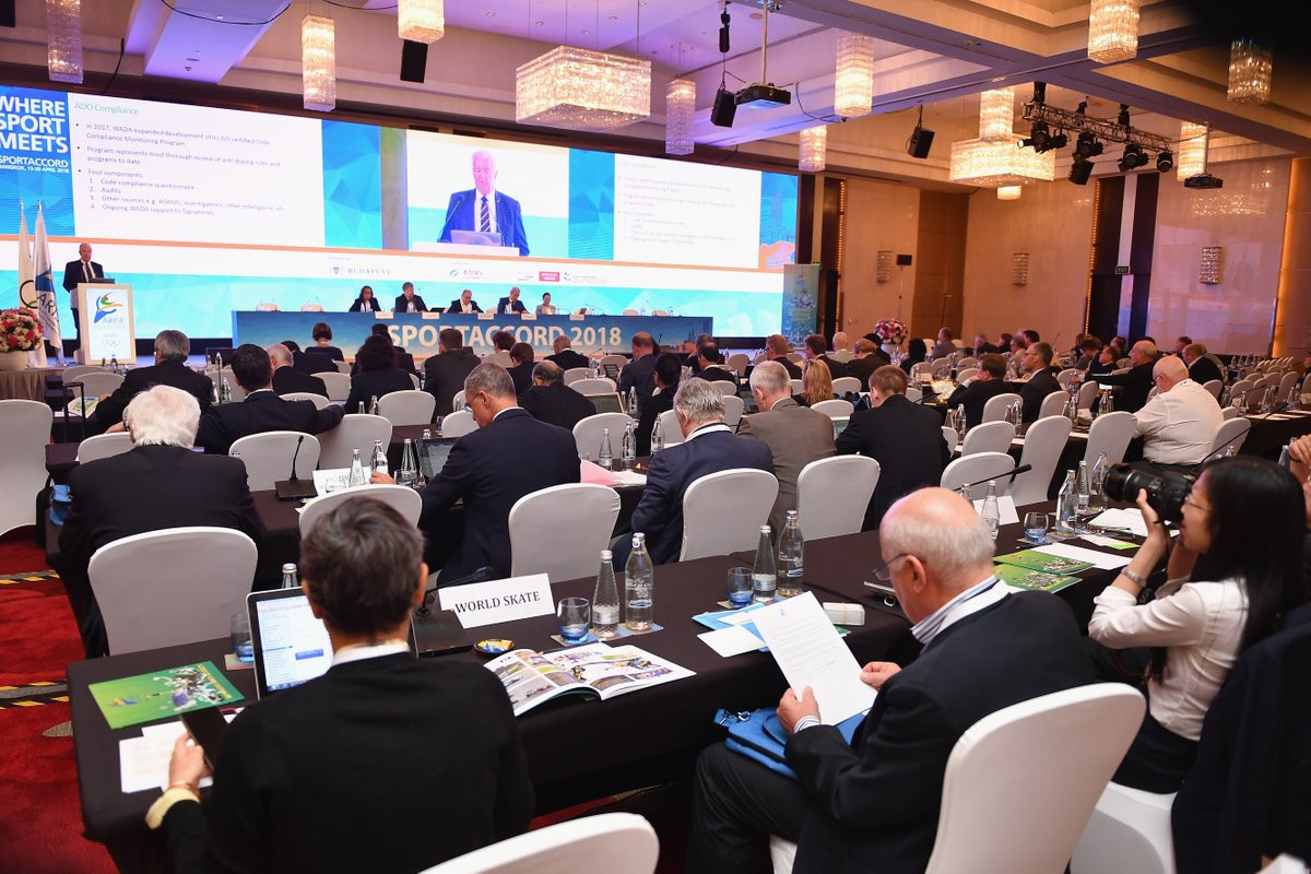 ARISF AGM took place on the first day of this week's SportAccord Summit ©SportAccord/Twitter
