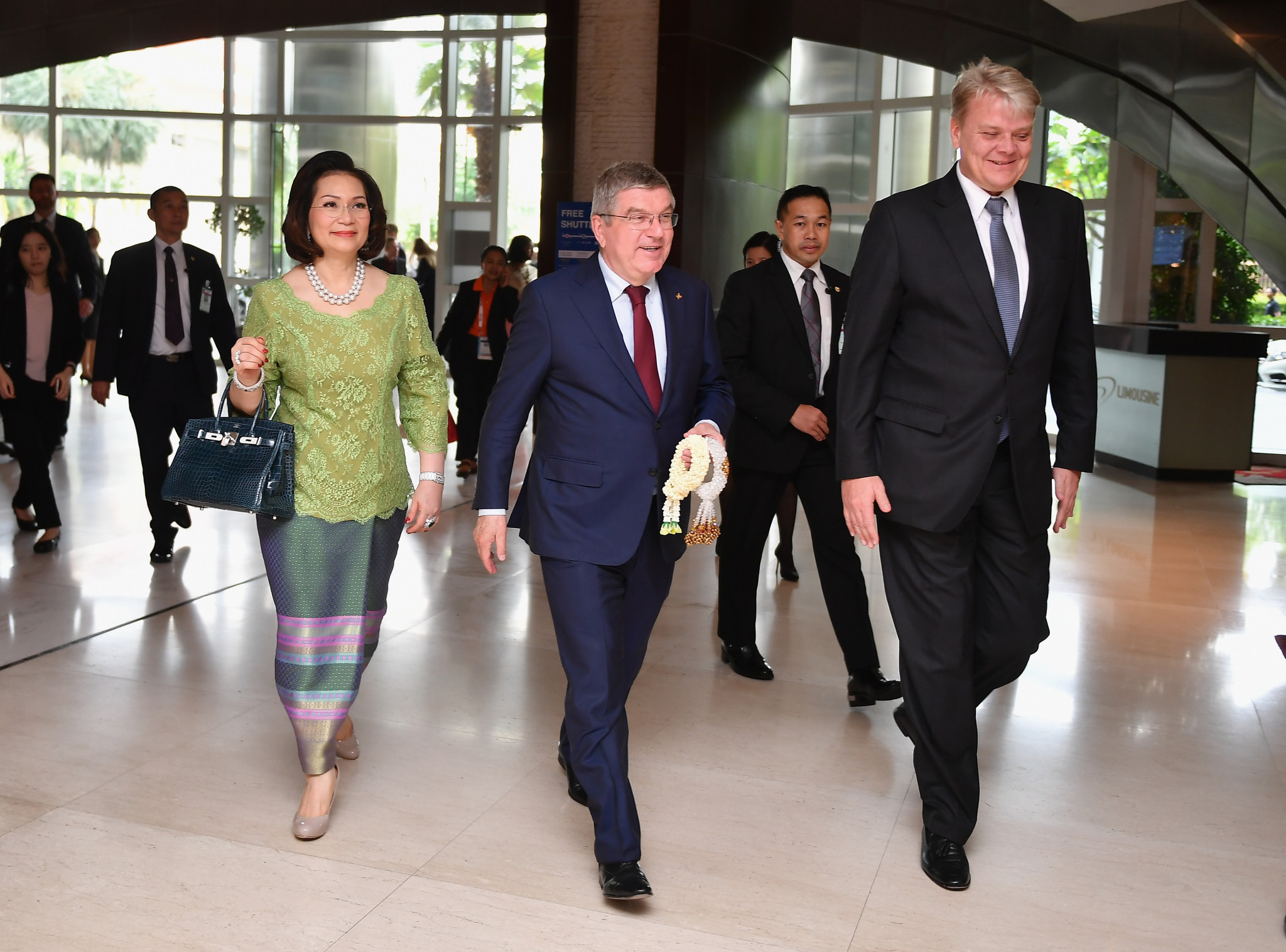 International Olympic Committee (IOC) President Thomas Bach arrived in Bangkok on day one of SportAccord Summit in Thailand's capital ©Getty Images