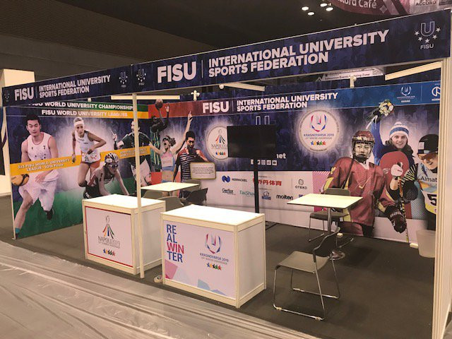 The International University Sports Federation is among the many organisations with a stand ©FISU/Twitter