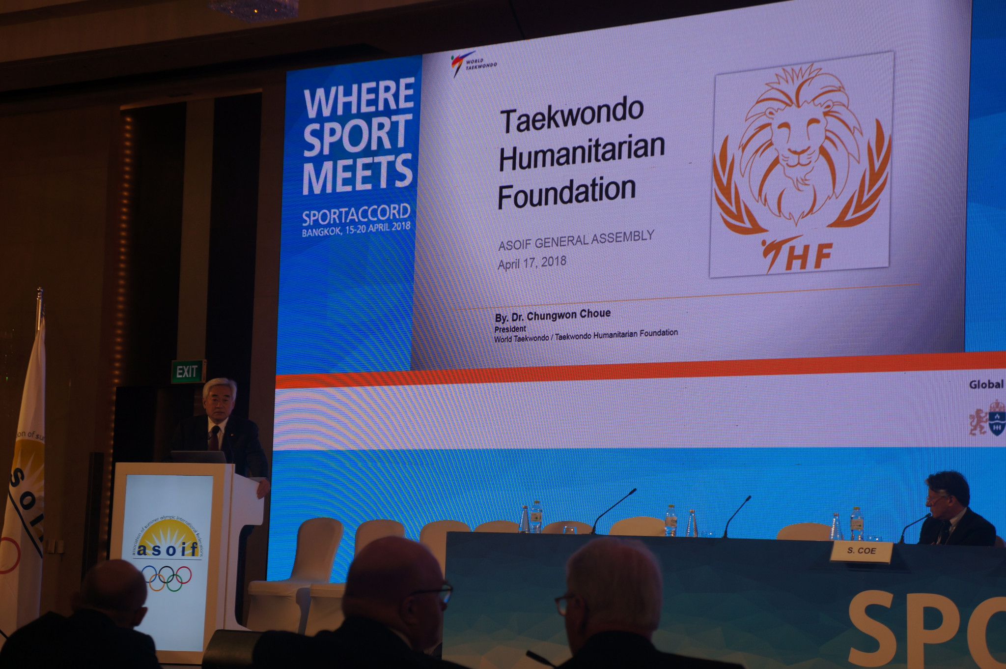 World Taekwondo President invites International Federations to collaborate on THF projects
