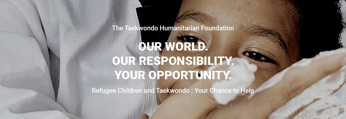 The THF empowers refugees and displaced persons worldwide by training them in taekwondo ©THF