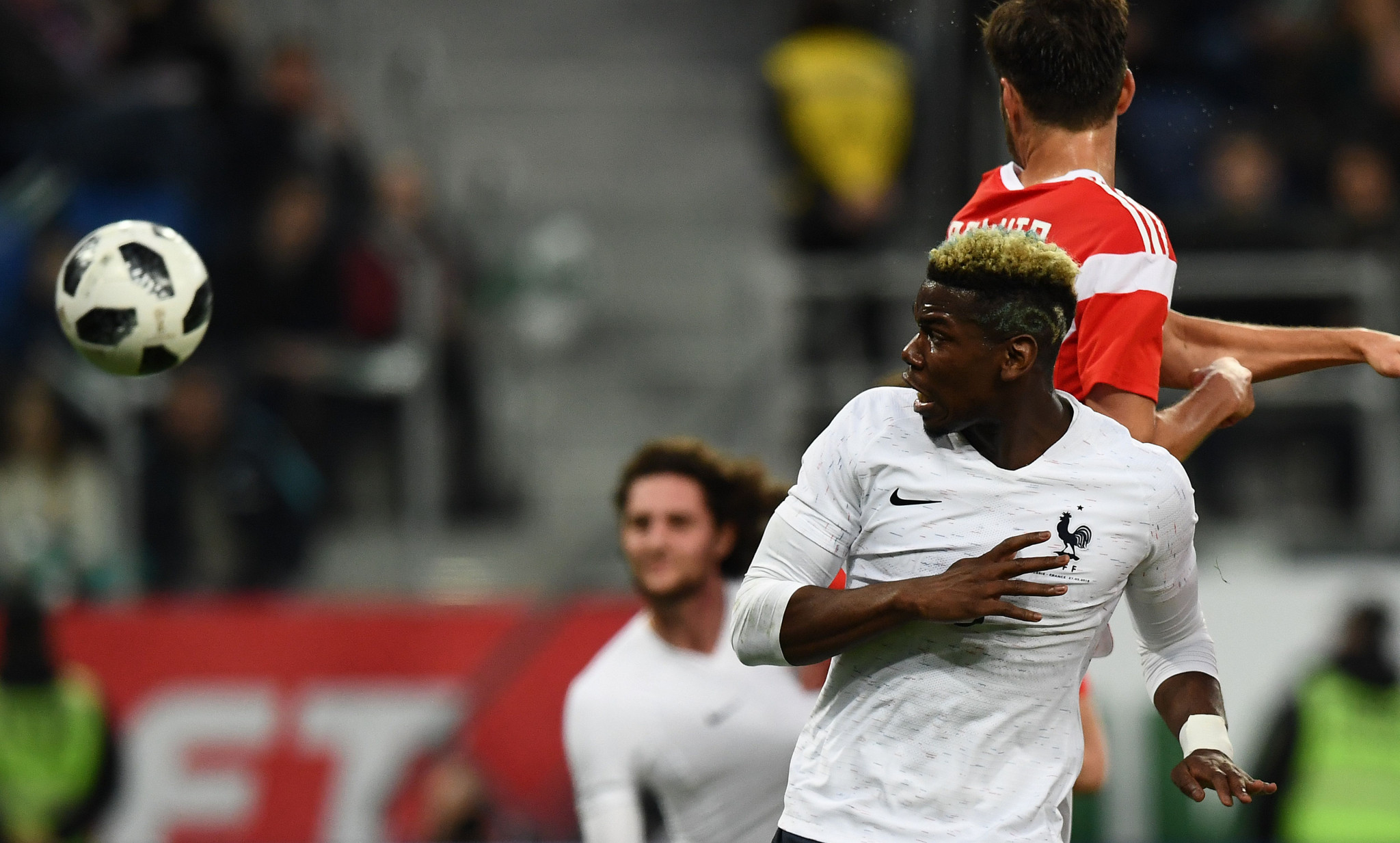Paul Pogba was among the players allegedly targeted by fans during the friendly ©Getty Images