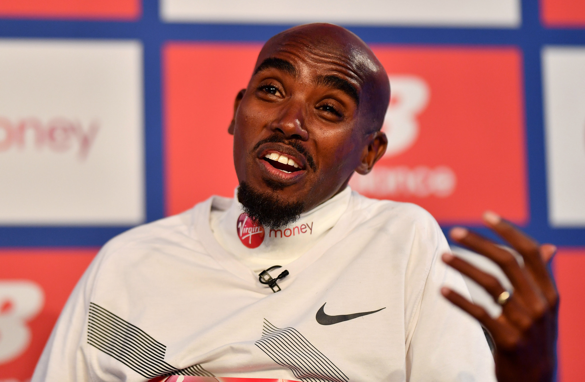 A relaxed Sir Mo Farah admitted victory at the London Marathon Sunday was unlikely agains such a strong field but revealed he believed he could break the 33-year-old British record set by Steve Jones ©Getty Images