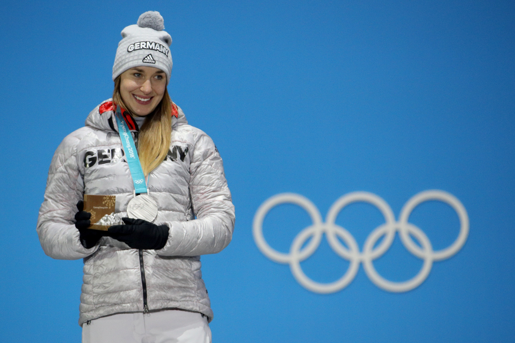 Germany's Jacqueline Lölling claimed an Olympic silver medal in the women's skeleton event at Pyeongchang 2018 but overall results were disappointing ©Getty Images