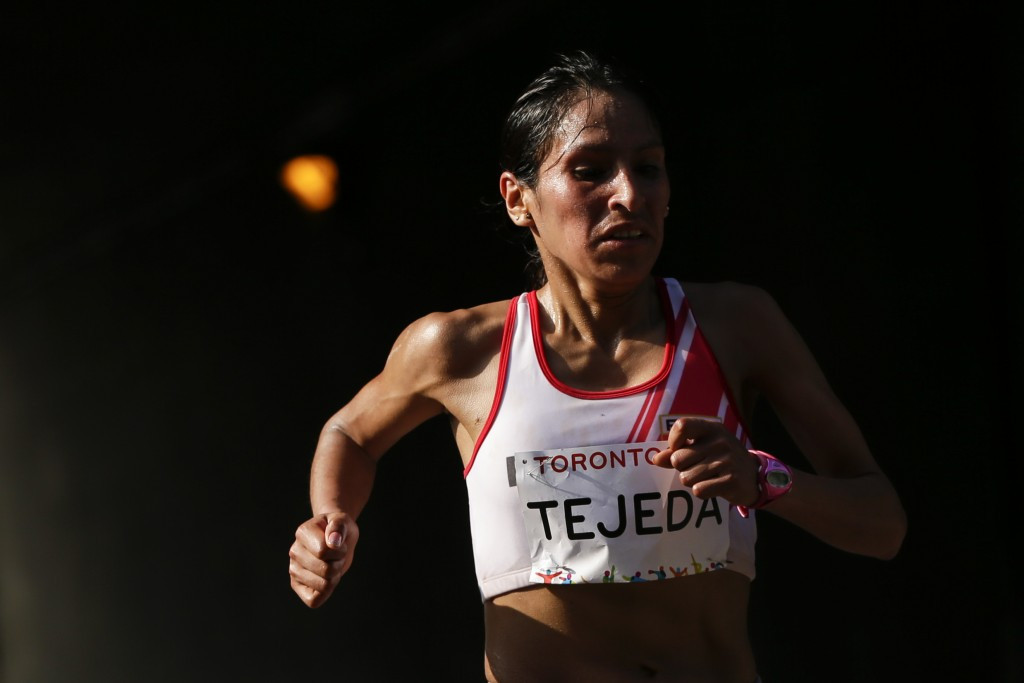 Peru's marathon runner Gladys Tejeda will be stripped of her gold medal after testing positive after Toronto 2015 ©Getty Images