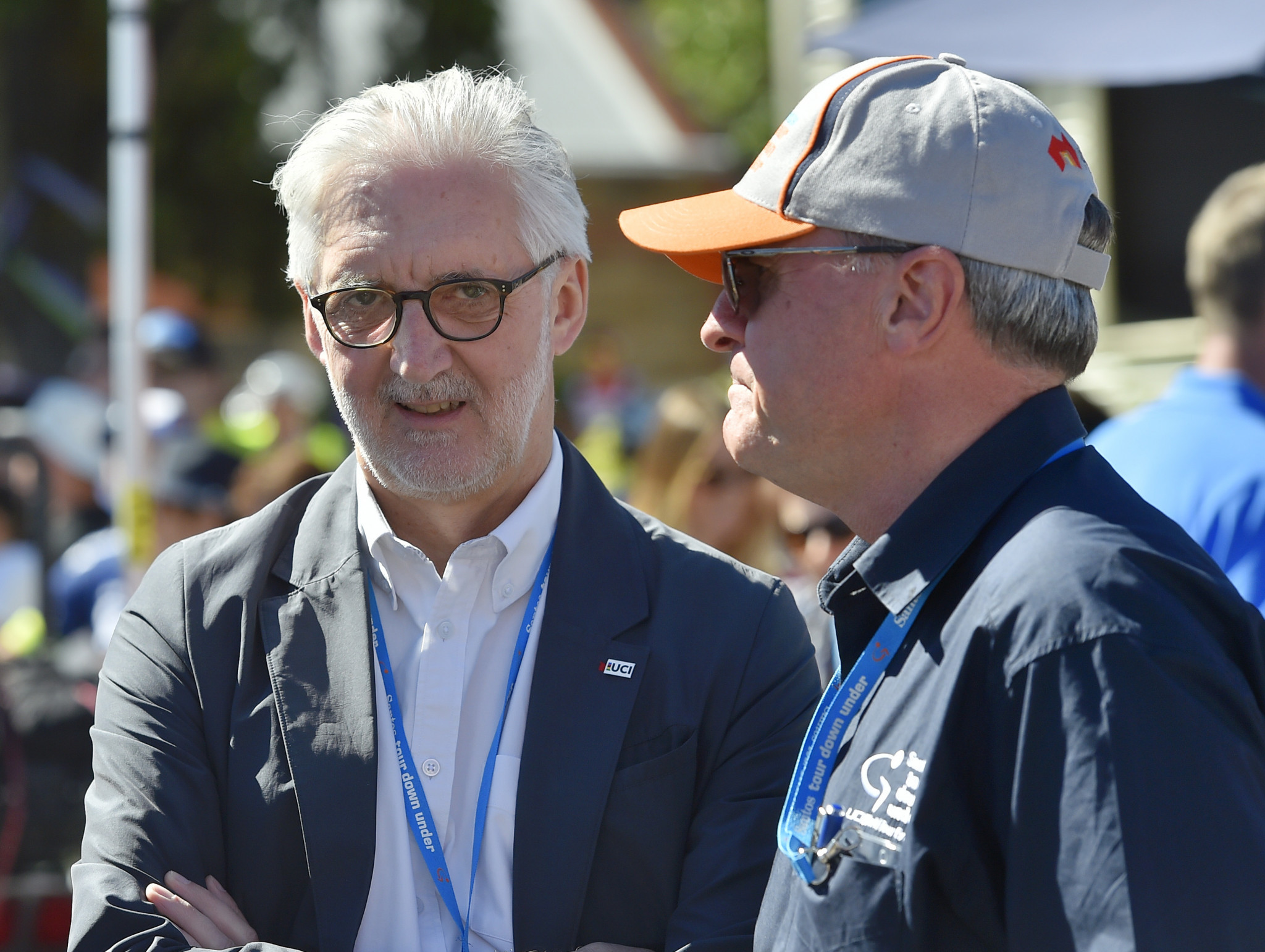 Britain's former UCI President Brian Cookson, left, has claimed should his initiative to form a women's team to compete on the UCI World Tour prove a success, there could be the potential for a men’s squad to be established ©Getty Images