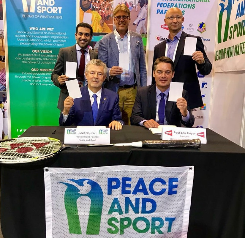 Peace and Sport signs Memorandum of Understanding with Badminton World Federation