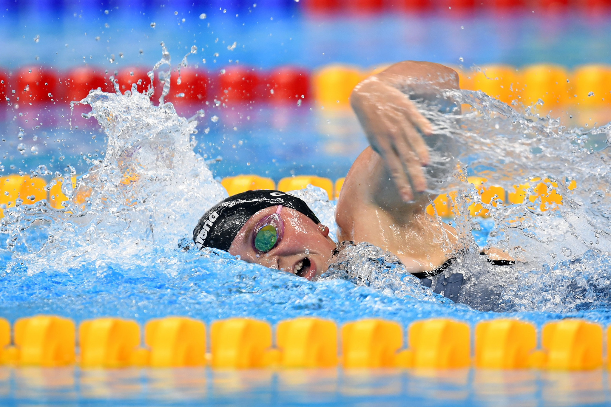 McKenzie Coan set an American record in the S7 400m freestyle event ©Getty Images