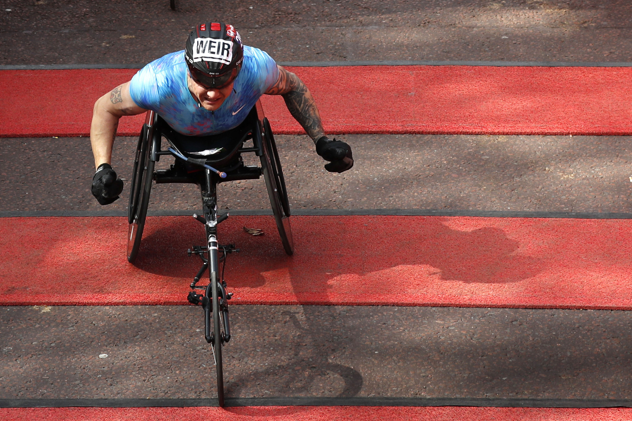 Defending men's Virgin London Marathon wheelchair champion David Weir claims he is relishing the task of competing for himself rather than as part of the British setup ©Getty Images