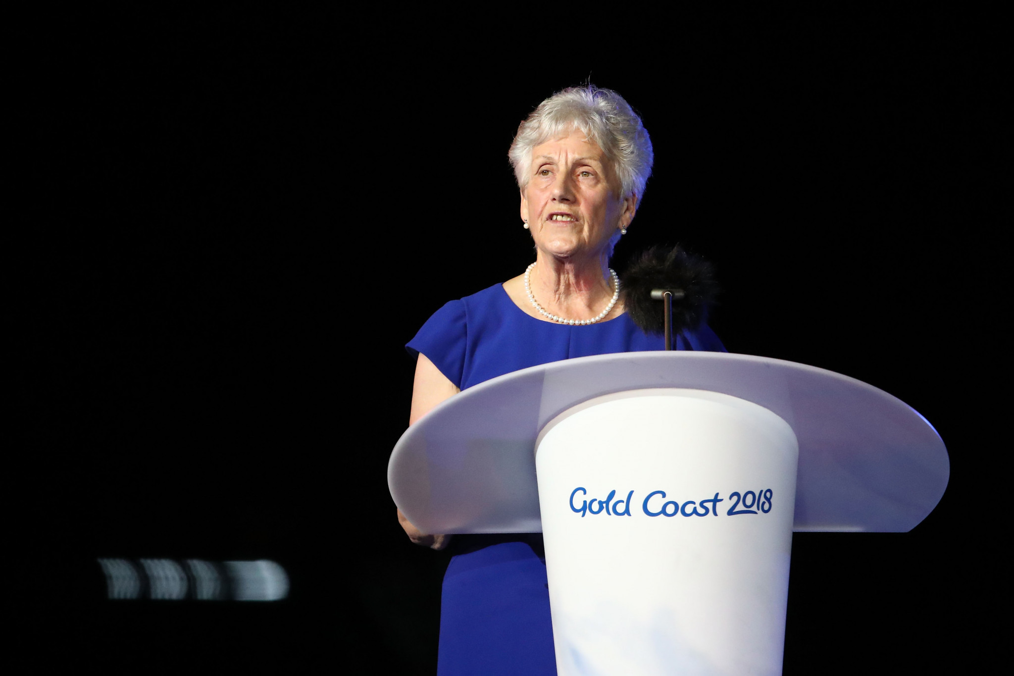 Louise Martin made it to the Closing Ceremony of the 2018 Commonwealth Games in the Gold Coast Coast - unlike Perth 1962 when she missed it because she fell asleep ©Getty Images