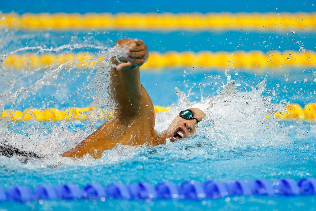 Ahmed Akram won gold in the pool for Egypt