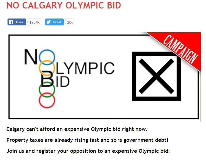 Opposition against a Calgary bid for the 2026 Winter Olympic and Paralympic Games remains vocal, with the Canadian Taxpayers Federation warning they will run a 