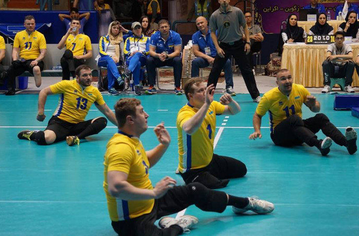 Ukraine were beaten 3-0 by hosts Iran in the Super 6 sitting volleyball event in Tabriz ©facebook