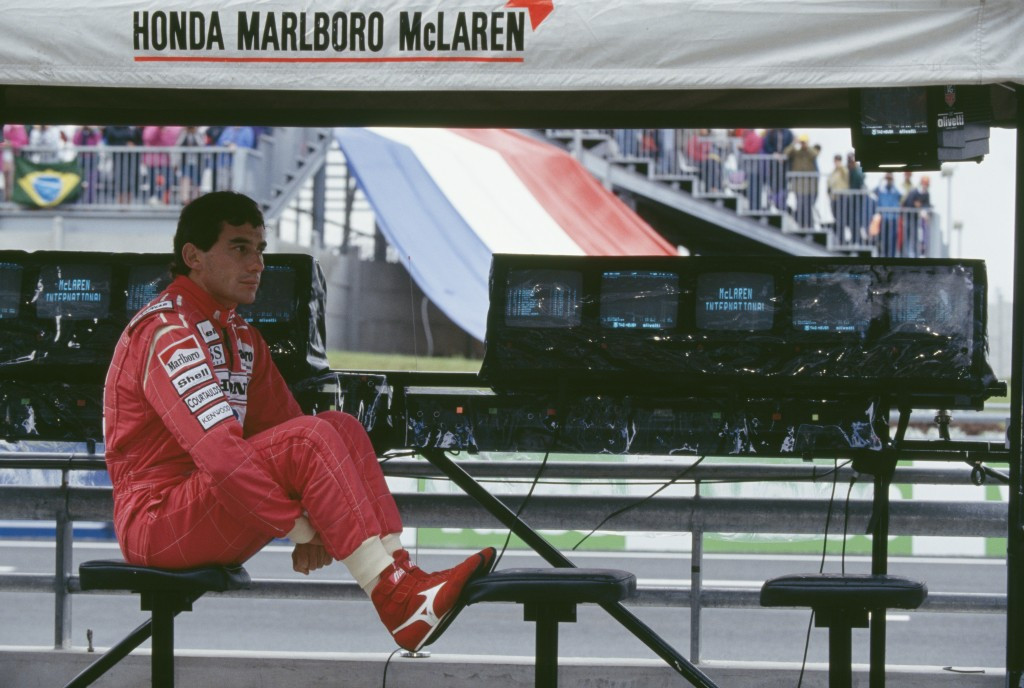 Ayrton Senna won the Formula One world title three times