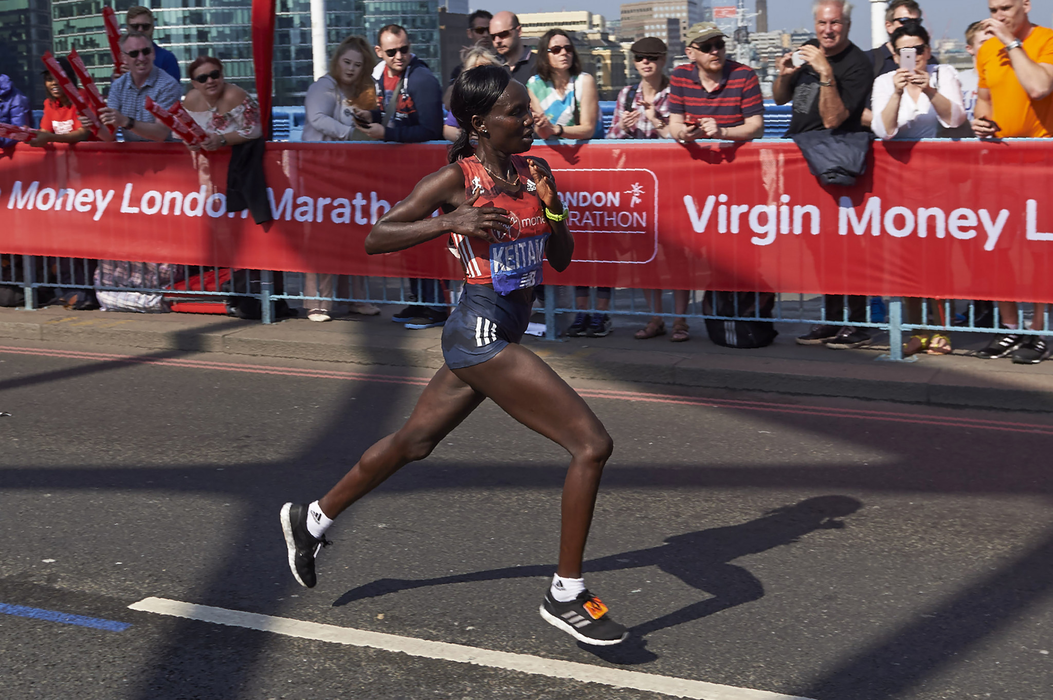 Kenya's Mary Keitany went out far too quickly in pursuit of breaking Paula Radcliffe's longstanding world record ©Getty Images