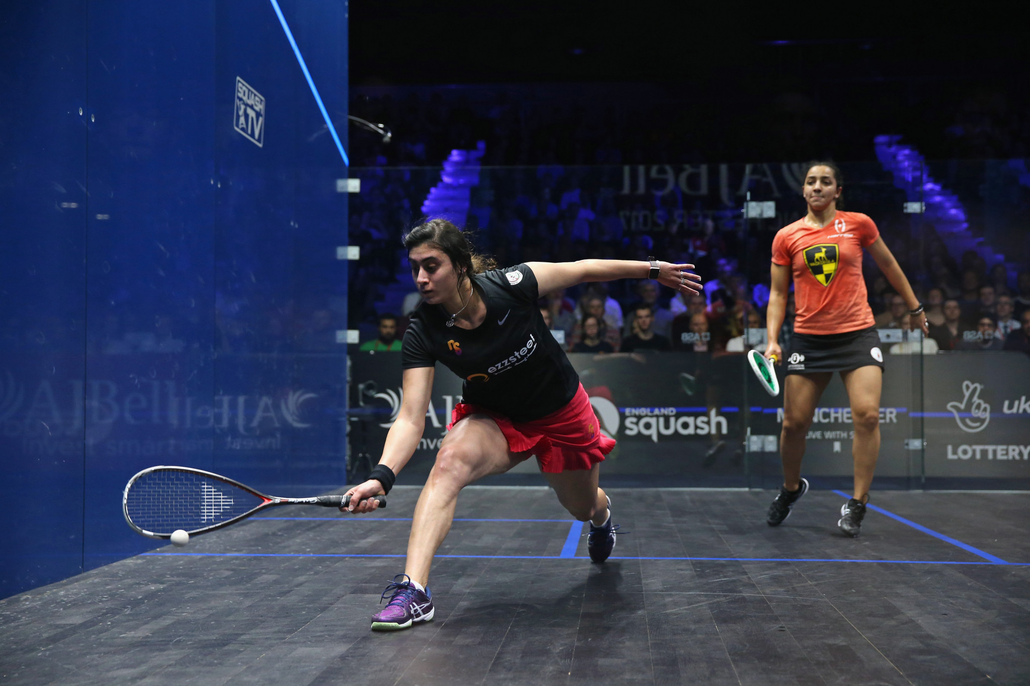 Egypt's world number one Nour El Sherbini reached the quarter-finals of the El Gouna International ©Getty Images  