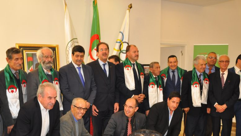 Algerian Olympic Committee honour country's famous National Liberation Front football team