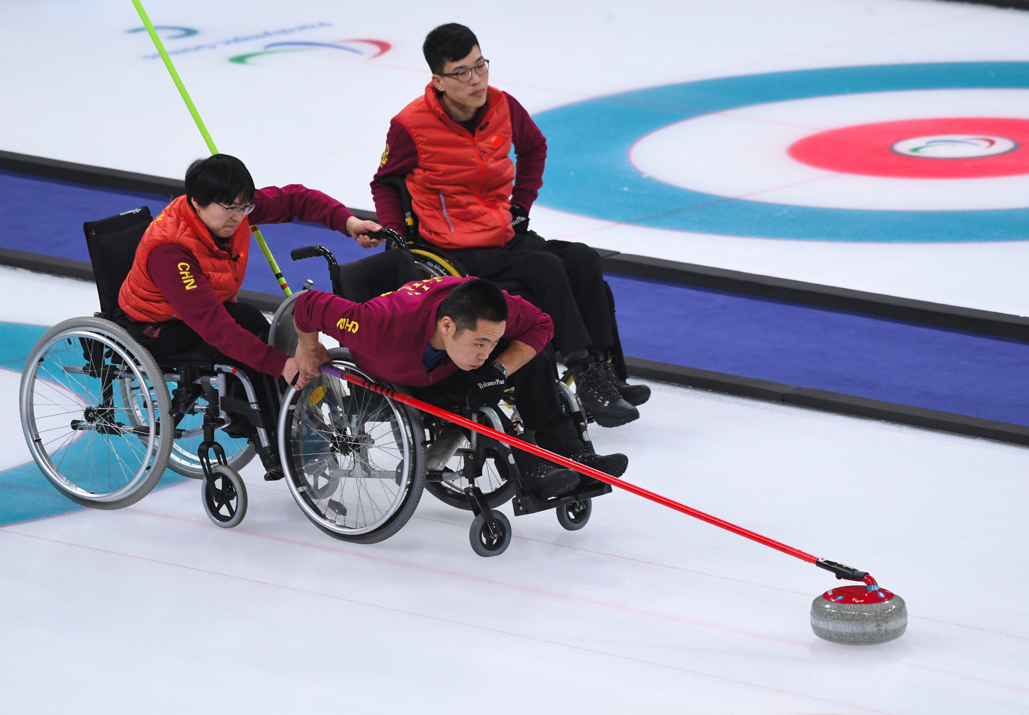 The Chinese wheelchair curling team received the IPC's award after winning their country's first Winter Paralympic medal at Pyeongchang 2018 ©Getty Images