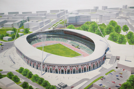 The Dinamo Stadium in Minsk will be a new state-of-the-art arena when it hosts the 2019 European Games ©NOC RB