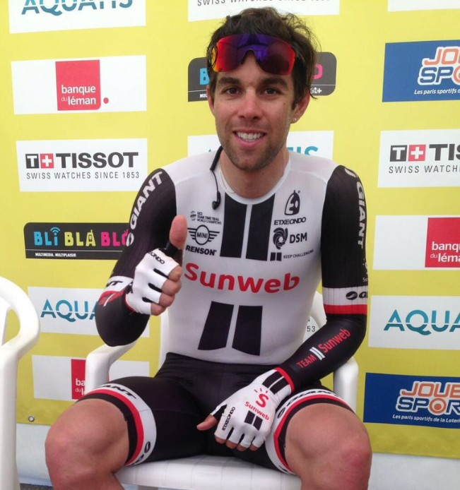 Matthews upsets favourites to claim prolouge stage victory of Tour de Romandie