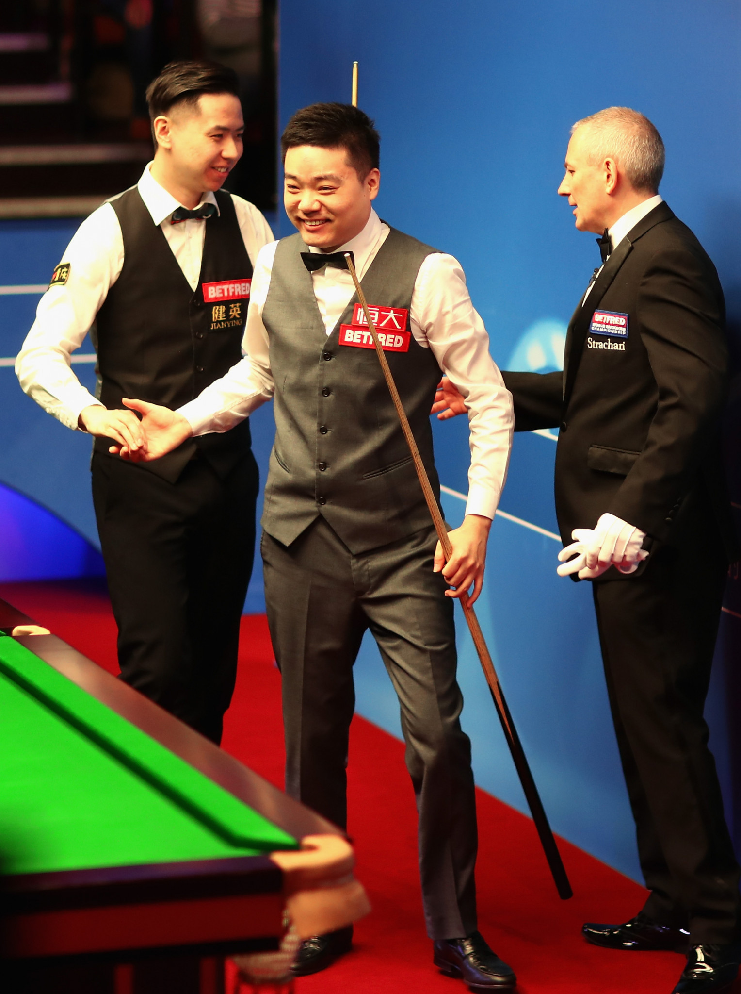 China’s Ding Junhui stormed to a 10-3 win over compatriot Xiao Guodong to secure his place in the last-16 of the World Snooker Championships in Sheffield ©Getty Images