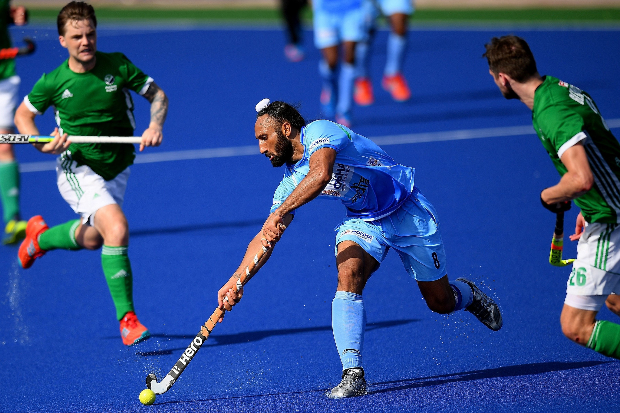 Narinder Batra criticised a decision by English police to question Sardar Singh in connection with an alleged sexual offence case after India had beaten Pakistan 7-1 in the Hockey World League semi-final in London ©Getty Images