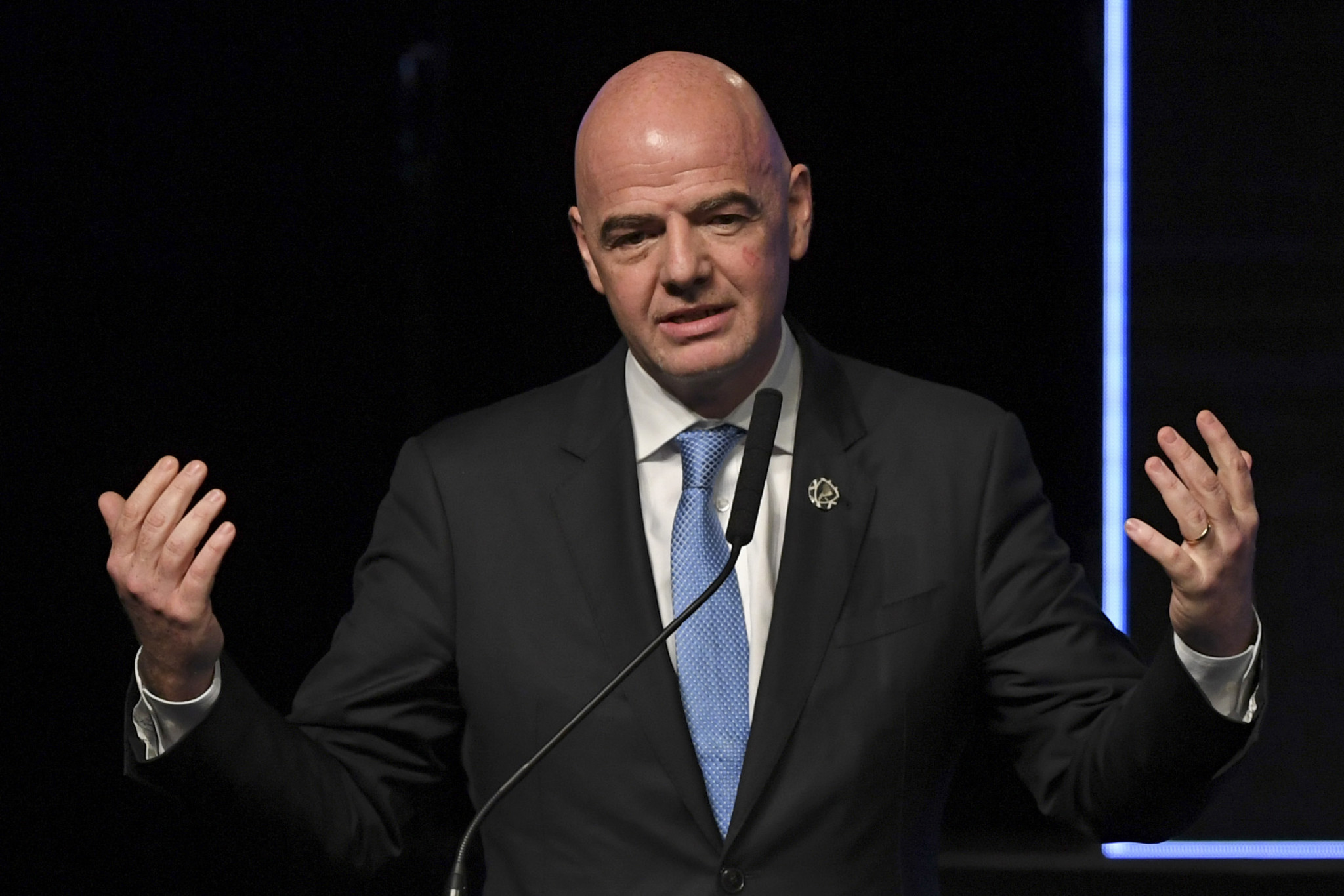 Gianni Infantino has been accused of trying to block Morocco's World Cup bid ©Getty Images