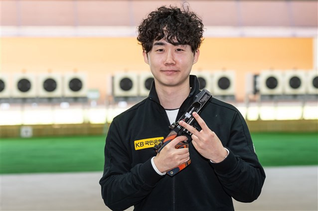  Kim Junhong broke the world record at today's ISSF World Cup event in Changwon ©ISSF