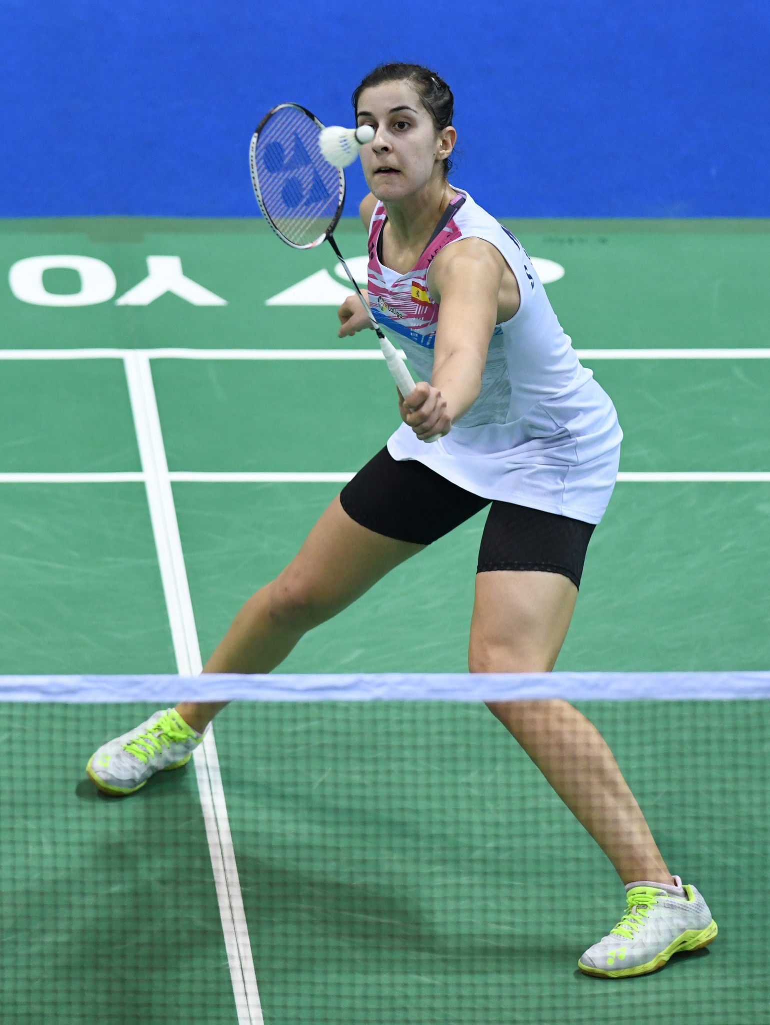 Top seed Carolina Marín is through to the third round of the women's singles event at the European Badminton Championships ©Getty Images