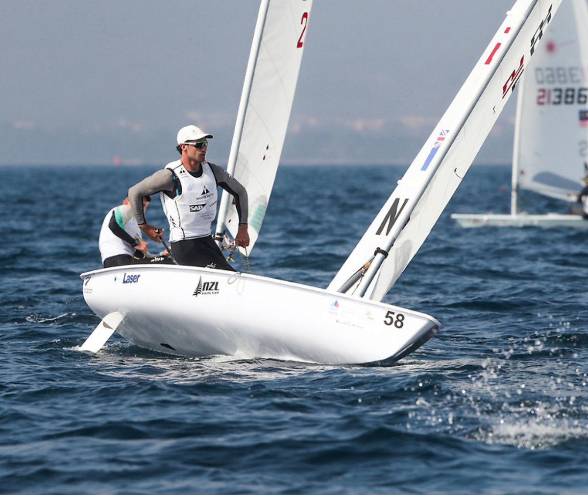 Sam Meech was among the winners today in the laser class ©World Sailing
