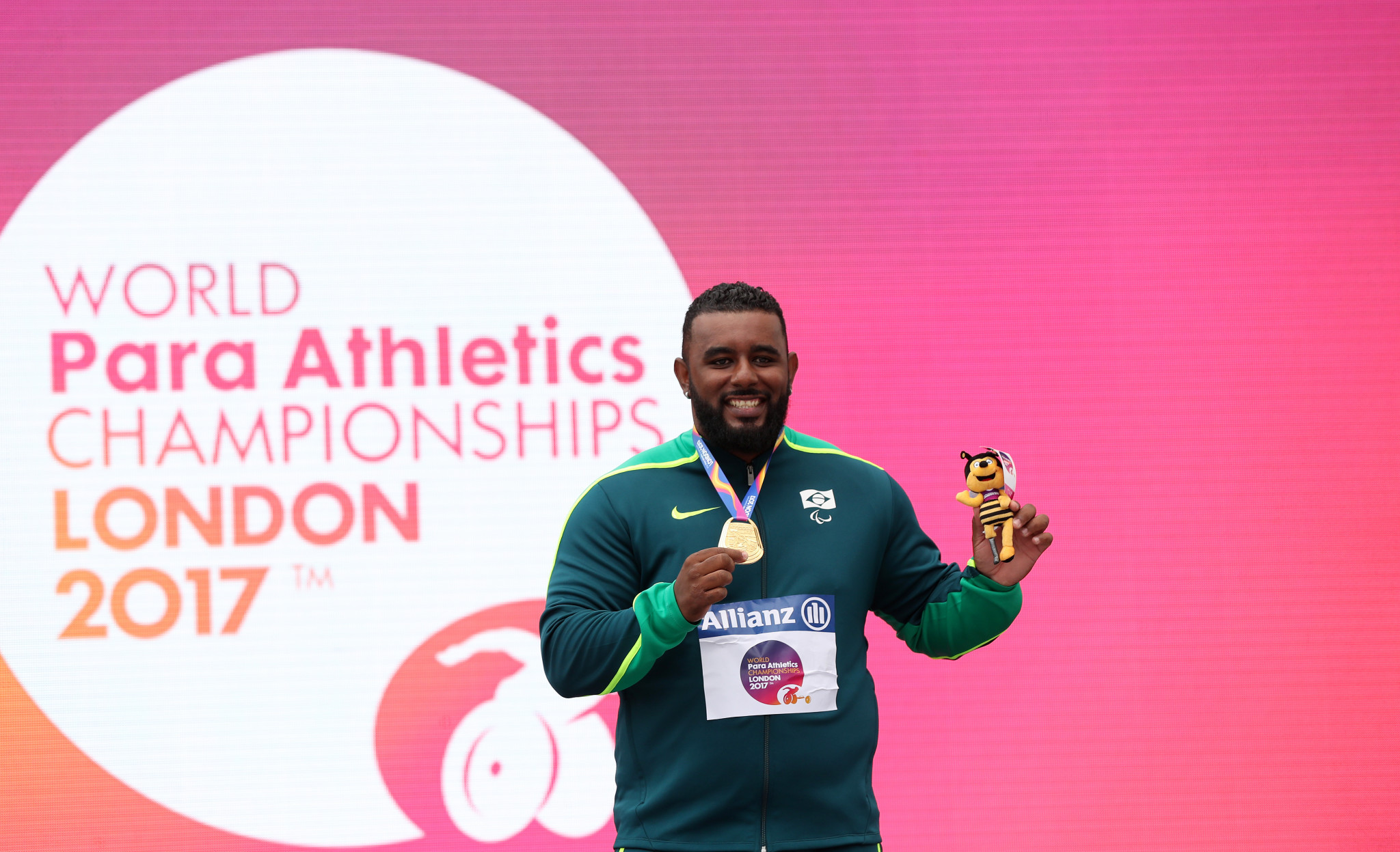 Shot putter Thiago Santos is another home world champion due to compete ©Getty Images